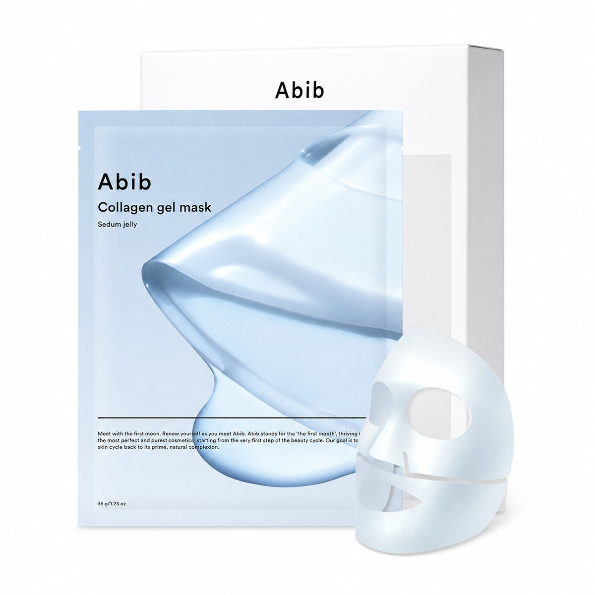 Abib Collagen Gel Mask Sedum Jelly single sheet with box