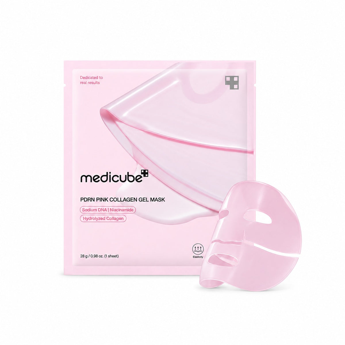 medicube PDRN Pink Collagen Gel Mask single sheet with pouch