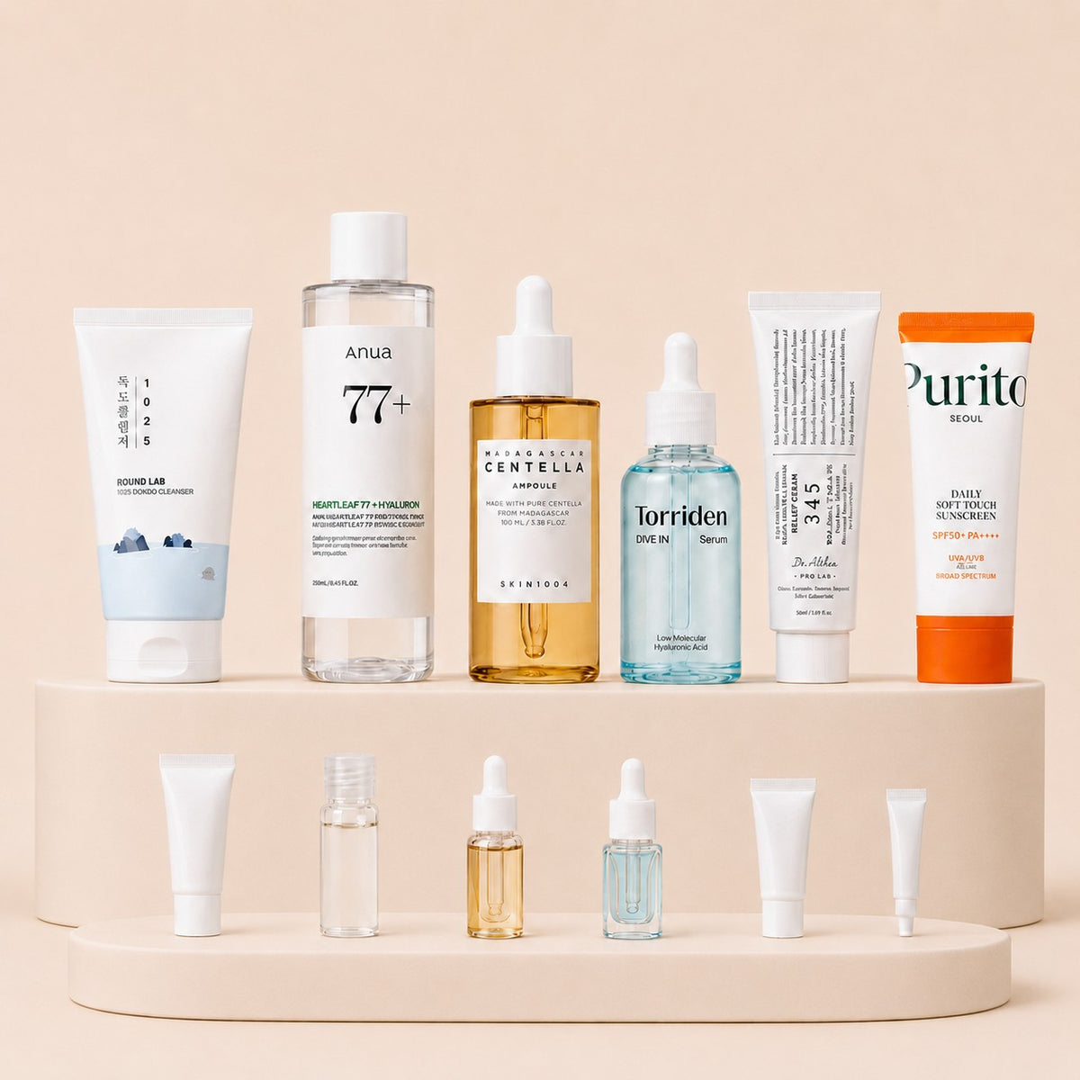 Calm & Soothe sensitive-skin routine set with mini sample sizes