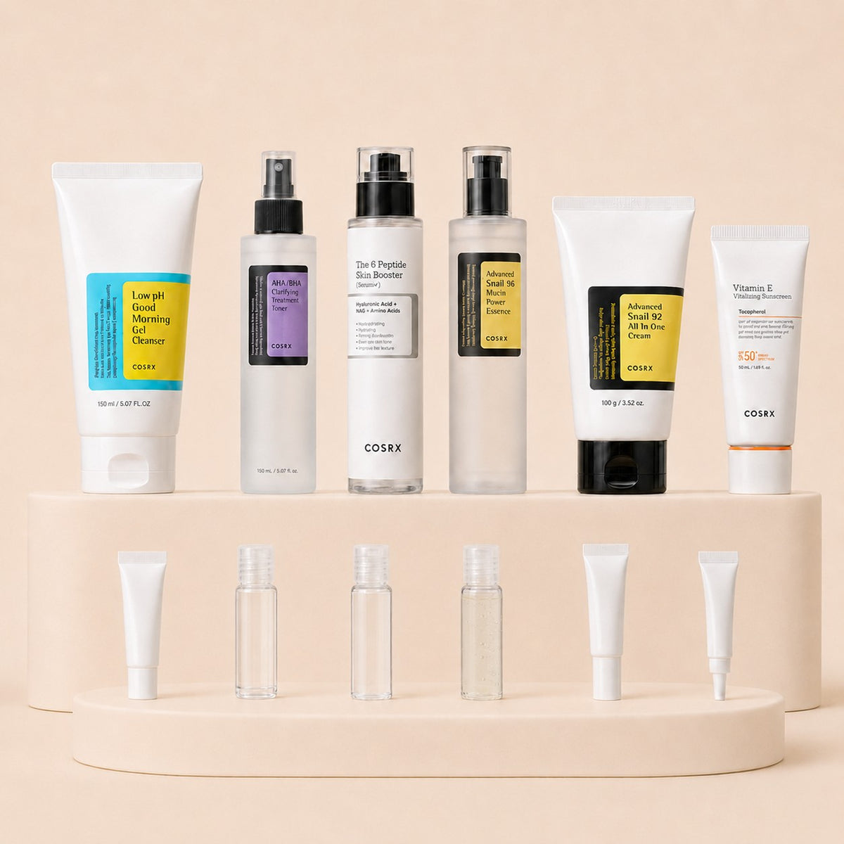 COSRX 6-piece routine set with mini sample sizes