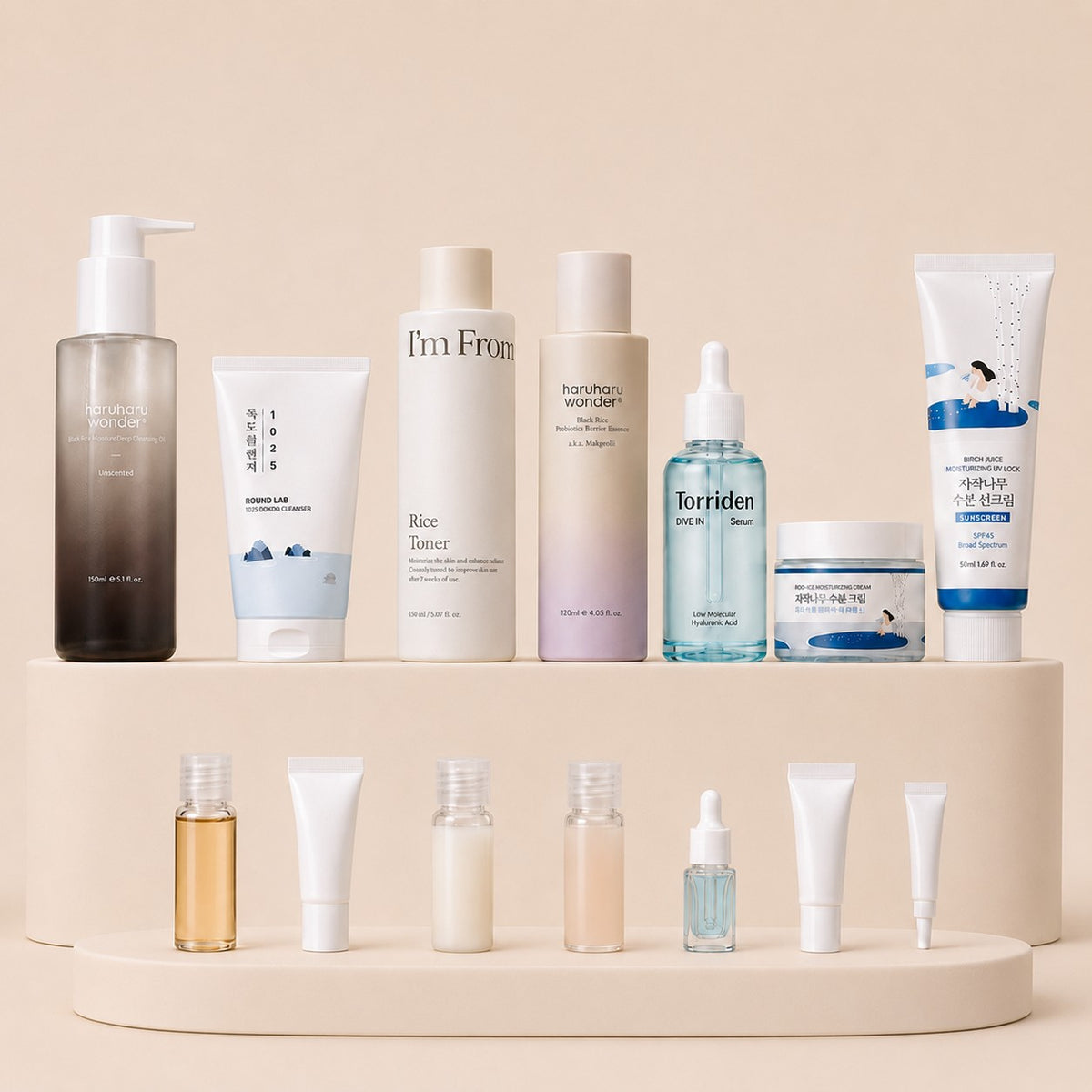 Deep Hydration dry-skin routine set with mini sample sizes