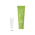 10ml sample tube next to the full-size beplain Mung Bean pH-Balanced Cleansing Foam 80ml tube