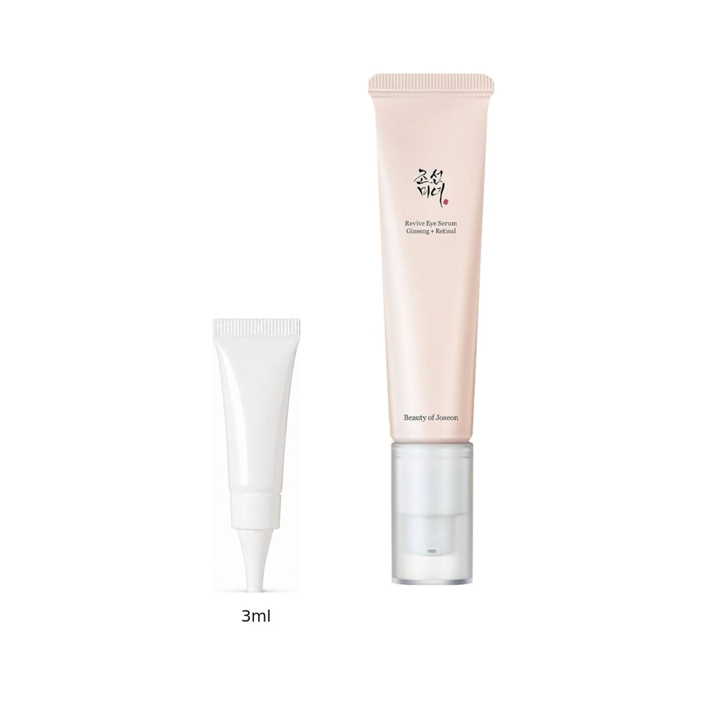 3ml sample tube next to the full-size Beauty of Joseon Revive Eye Serum 30ml tube