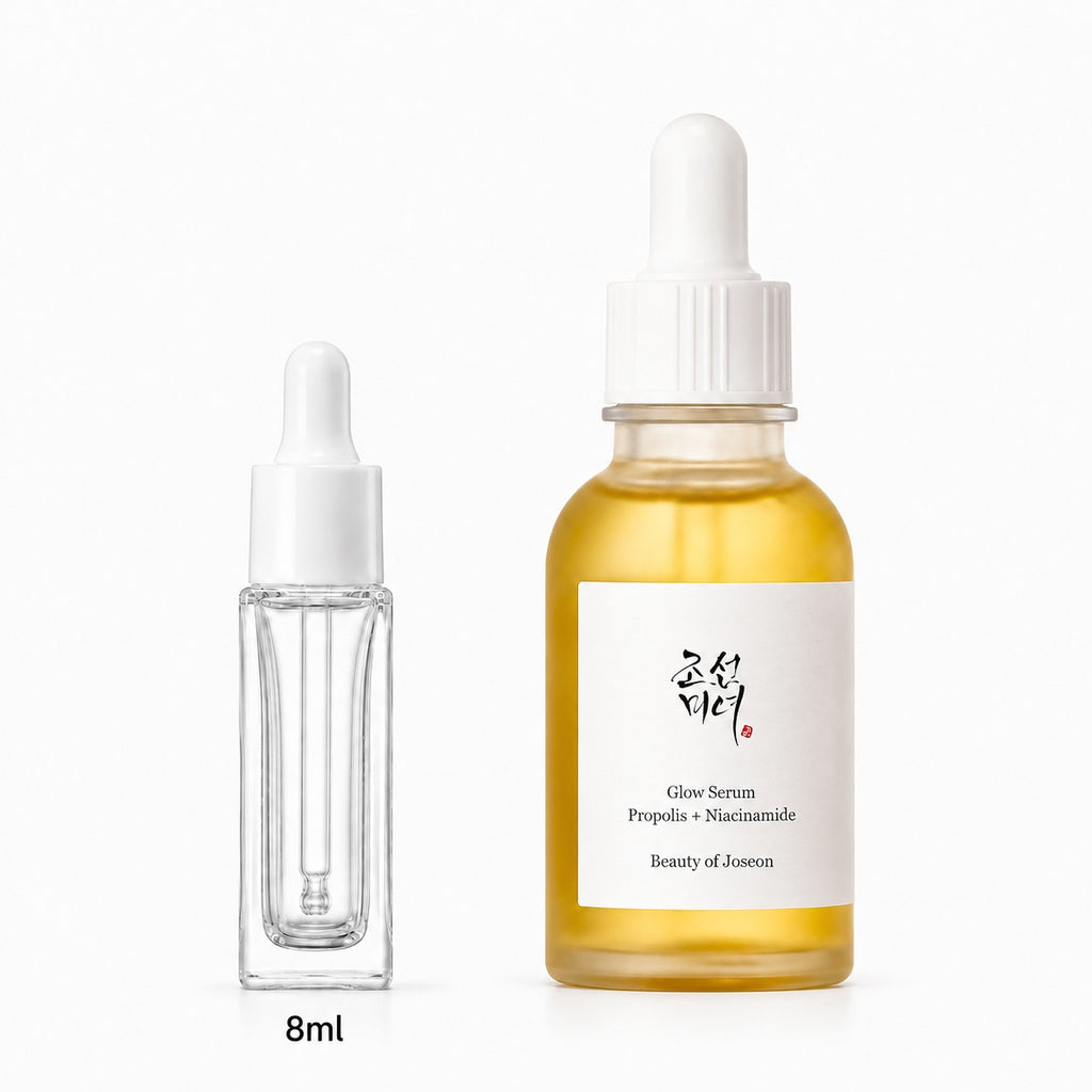 8ml sample dropper next to the full-size Beauty of Joseon Glow Serum 60ml bottle