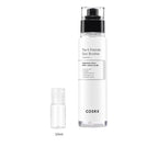 10ml sample bottle next to the full-size COSRX 6X Peptide Collagen Booster Toner Serum 150ml bottle