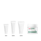 5ml, 10ml and 15ml sample tubes next to the full-size Dr.G R.E.D Blemish Clear Soothing Cream 70ml jar