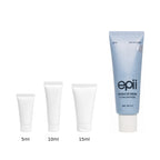 5ml, 10ml and 15ml sample tubes next to the full-size epii Double Up Cream 50ml tube