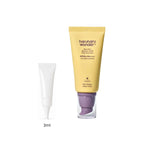 3ml sample tube next to the full-size Haruharu Wonder Black Rice Moisture Airyfit Sunscreen 50ml tube