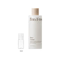 10ml sample bottle next to the full-size I'm from Rice Toner 150ml bottle