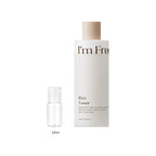 10ml sample bottle next to the full-size I'm from Rice Toner 150ml bottle
