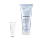 15ml sample tube next to the full-size medicube Zero Pore SA Clear Capsule Cleansing Foam 120ml tube