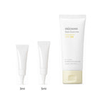 3ml and 5ml sample tubes next to the full-size mixsoon Bean Sunscreen 50ml tube