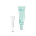 3ml sample tube next to the full-size numbuzin No.1 Clear Filter Sun Essence 50ml tube
