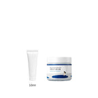 10ml sample tube next to the full-size Round Lab Birch Juice Moisturizing Cream 80ml jar