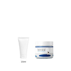 15ml sample tube next to the full-size Round Lab Birch Juice Moisturizing Cream 80ml jar